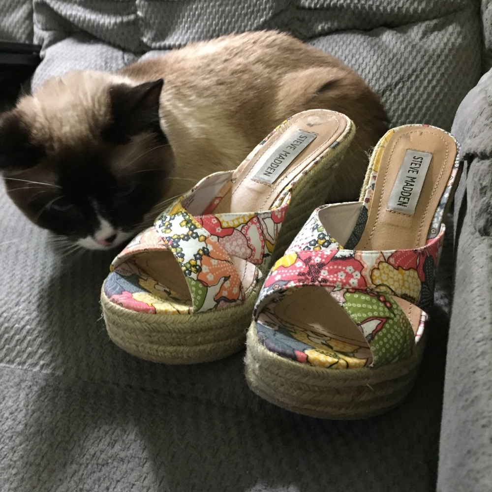 Steve Madden Floral Wedge Heel